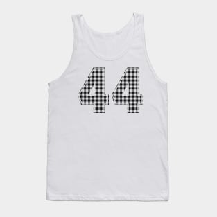 Plaid Number - 44 - Dark Tank Top